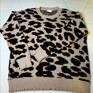 SOLD Boutique leopard print top